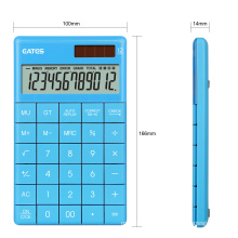 EATES High quality Solar ABS Flat calculator manufacture with supporting stand